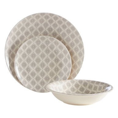 Maya Grey And White 12 Pc Dinner Set - Joe’s Haven