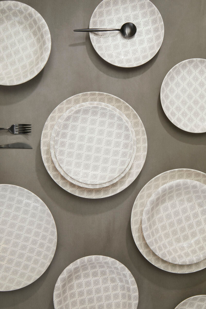 Maya Grey And White 12 Pc Dinner Set - Joe’s Haven