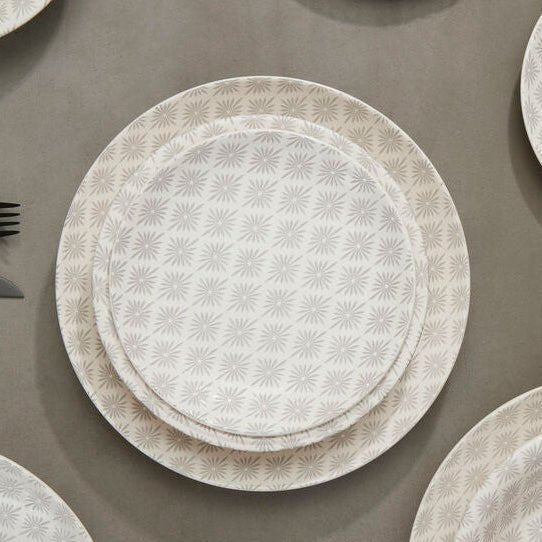 Maya Grey And White 12 Pc Dinner Set - Joe’s Haven