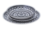 Maya 12 Piece Black And White Dinner Set - Joe’s Haven