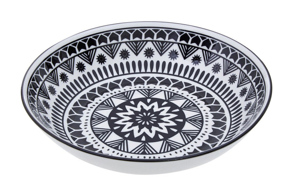 Maya 12 Piece Black And White Dinner Set - Joe’s Haven