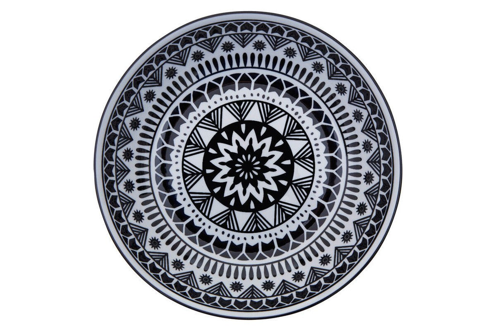 Maya 12 Piece Black And White Dinner Set - Joe’s Haven