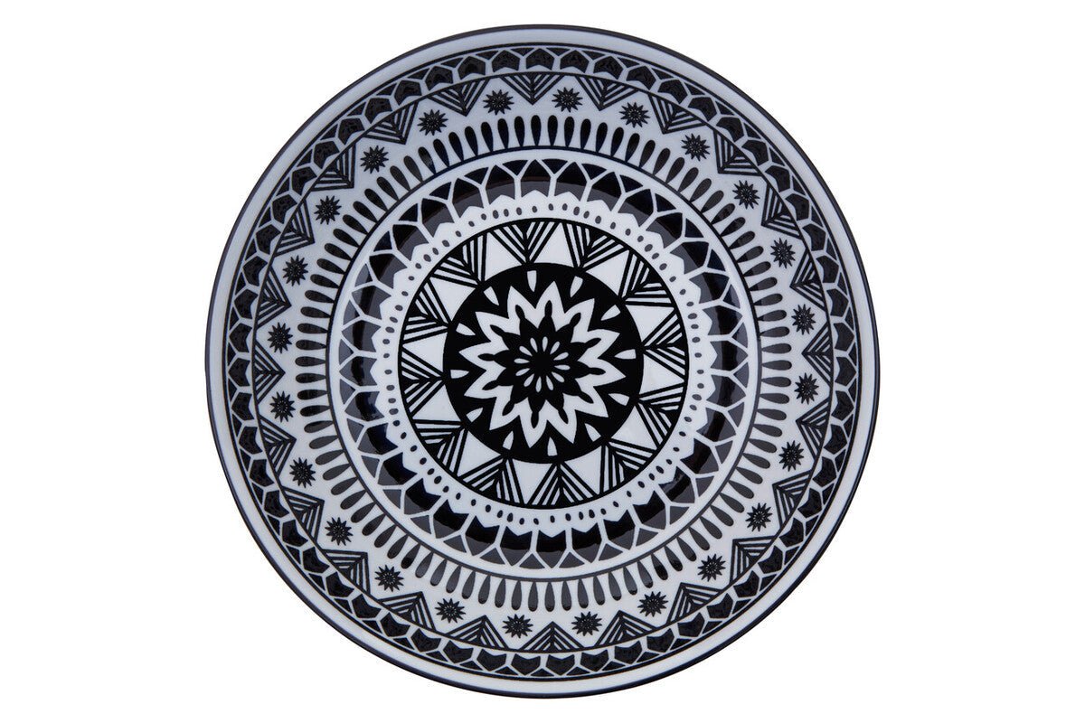 Maya 12 Piece Black And White Dinner Set - Joe’s Haven