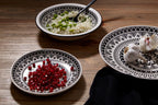Maya 12 Piece Black And White Dinner Set - Joe’s Haven
