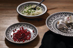 Maya 12 Piece Black And White Dinner Set - Joe’s Haven