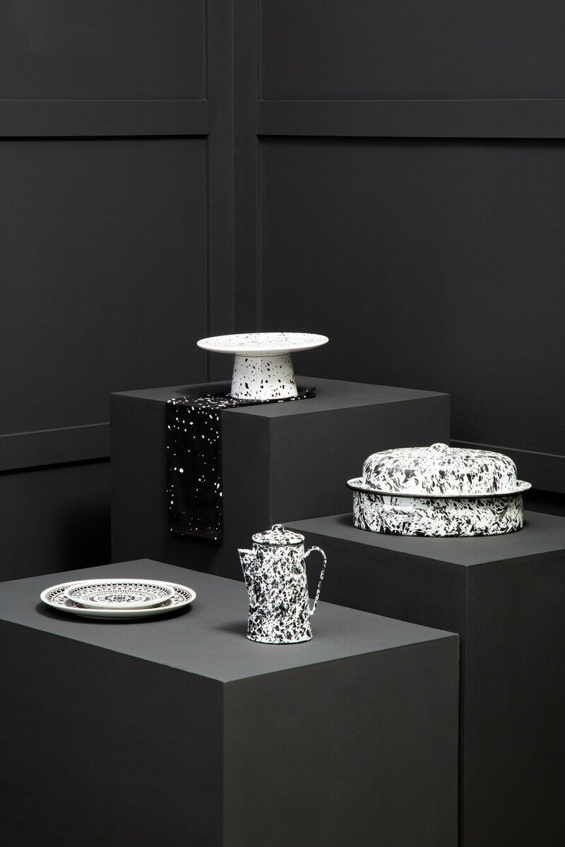 Maya 12 Piece Black And White Dinner Set - Joe’s Haven