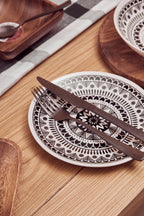 Maya 12 Piece Black And White Dinner Set - Joe’s Haven