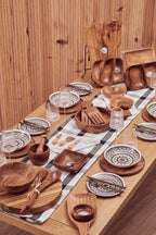 Maya 12 Piece Black And White Dinner Set - Joe’s Haven