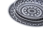 Maya 12 Piece Black And White Dinner Set - Joe’s Haven