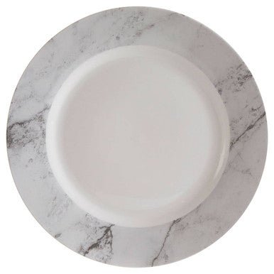 Avie 16Pc White And Grey Marble Effect Dinner Set - Joe’s Haven