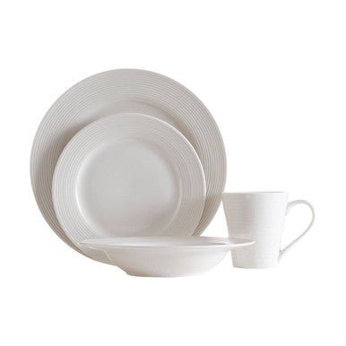 Avie 16 Pc Ribbed Dinner Set - Joe’s Haven