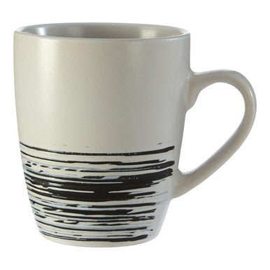 Middag Set Of 4 White And Bark Effect Mugs - Joe’s Haven