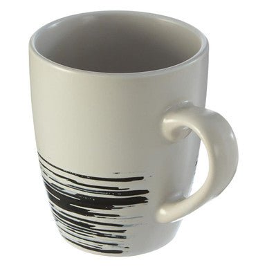 Middag Set Of 4 White And Bark Effect Mugs - Joe’s Haven