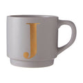 Signet Grey Monogram Mug, J - Joe’s Haven