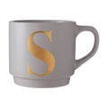 Signet Grey Monogram Mug, S - Joe’s Haven