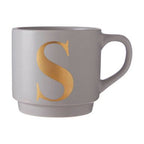 Signet Grey Monogram Mug, S - Joe’s Haven