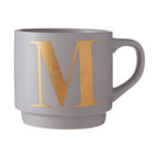 Signet Grey Monogram Mug, M - Joe’s Haven