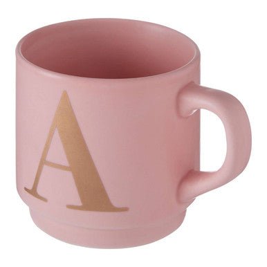 Signet Pink Monogram Mug, A - Joe’s Haven