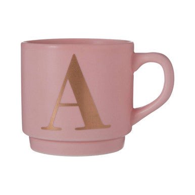 Signet Pink Monogram Mug, A - Joe’s Haven