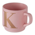 Signet Pink Monogram Mug, K - Joe’s Haven