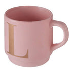 Signet Pink Monogram Mug, L - Joe’s Haven