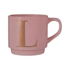 Signet Pink Monogram Mug, L - Joe’s Haven