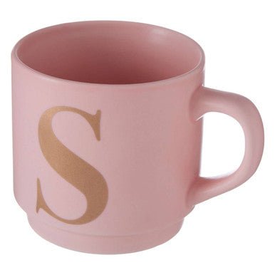 Signet Pink Monogram Mug, S - Joe’s Haven