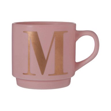Signet Pink Monogram Mug, M - Joe’s Haven