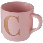 Signet Pink Monogram Mug, C - Joe’s Haven