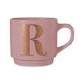 Signet Pink Monogram Mug, R - Joe’s Haven
