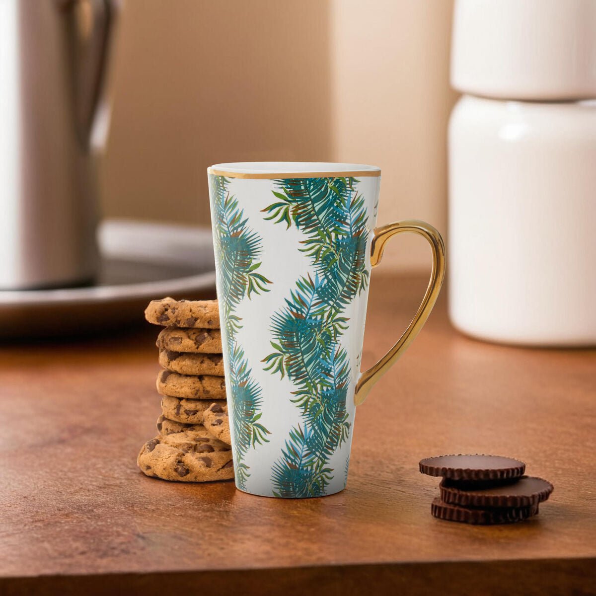 Winter Palm Latte Mug - Joe’s Haven