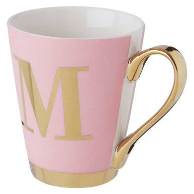 Frosted Deco Pink Monogram Mug, M - Joe’s Haven