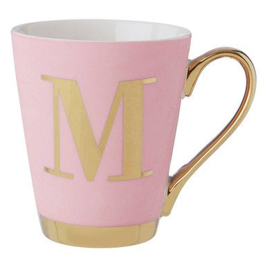 Frosted Deco Pink Monogram Mug, M - Joe’s Haven
