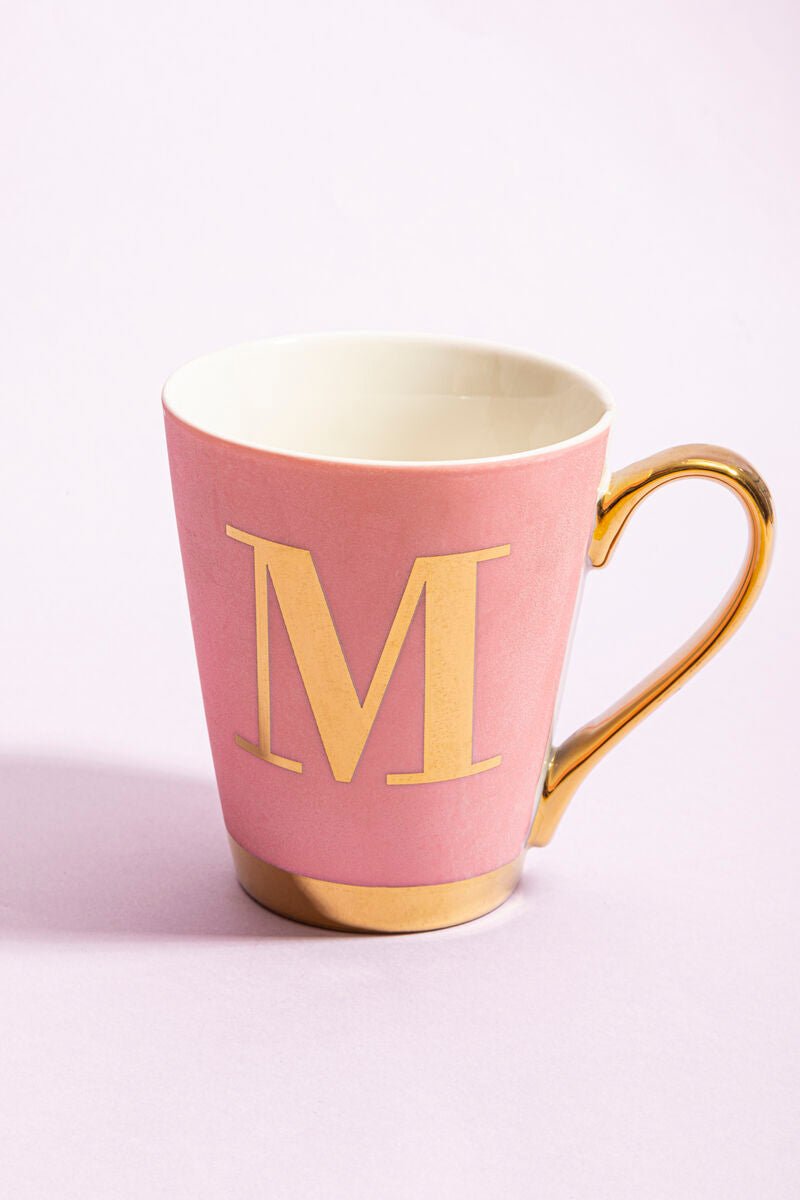Frosted Deco Pink Monogram Mug, M - Joe’s Haven