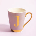 Frosted Deco Lilac Monogram Mug, J - Joe’s Haven