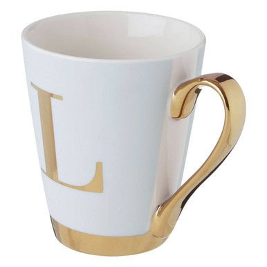 Mimo Green Frosted Deco L Letter Monogram Mug - Joe’s Haven