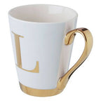 Mimo Green Frosted Deco L Letter Monogram Mug - Joe’s Haven