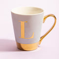 Mimo Green Frosted Deco L Letter Monogram Mug - Joe’s Haven
