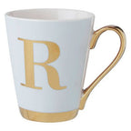 Mimo Green Frosted Deco R Letter Monogram Mug. - Joe’s Haven