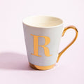 Mimo Green Frosted Deco R Letter Monogram Mug. - Joe’s Haven