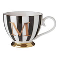 Duchess Black and White Monogram Mug, M - Joe’s Haven