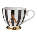 Duchess Black and White Monogram Mug, A - Joe’s Haven