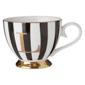 Duchess Black and White Monogram Mug, L - Joe’s Haven