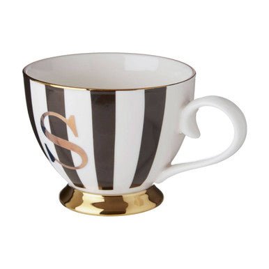 Duchess Black and White Monogram Mug, S - Joe’s Haven