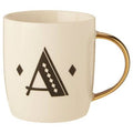 Diamond Deco White Monogram Mug, A - Joe’s Haven