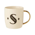 Diamond Deco White Monogram Mug, S - Joe’s Haven