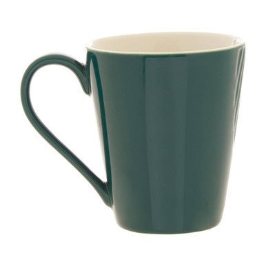 Bali Dark Green Leaf Design Mug - Joe’s Haven