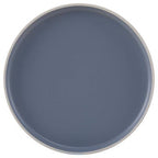 Elmira Twelve Piece Blue Stoneware Dinner Set With Grey Rim - Joe’s Haven