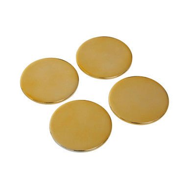 London Leo Set Of Four Gold Finish Coasters - Joe’s Haven
