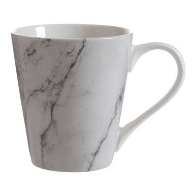 Avie 16 Piece White And Grey Marble Effect Dinner Set - Joe’s Haven